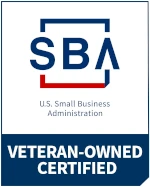 Veteran-owned certified SBA logo